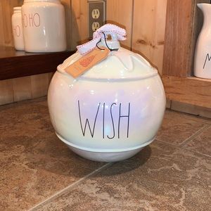 Rae Dunn “Wish” Huge Iridescent Ornament